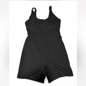 MTA Sport Black Athletic Bodysuit Romper